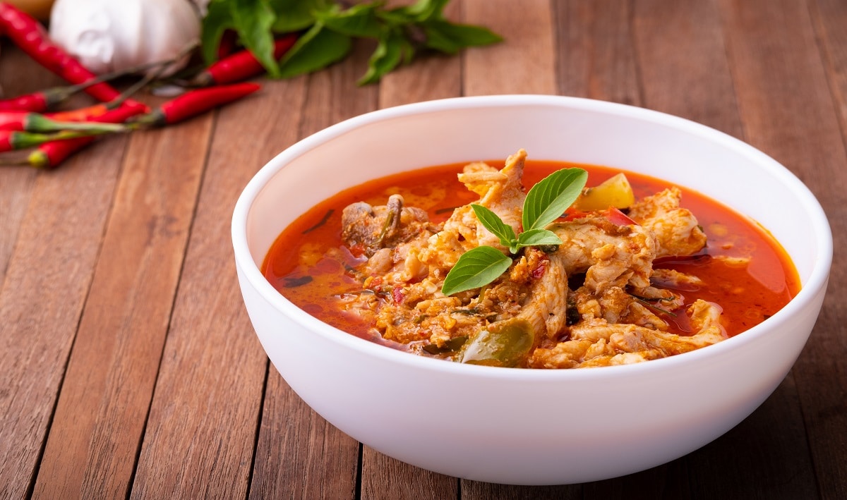 Curry rojo con cerdo Curry rojo con cerdo